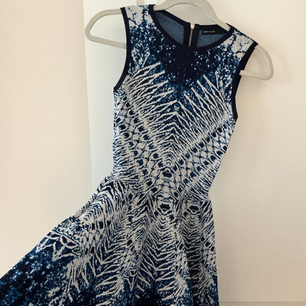 Karen Millen Blue, White Dress, XS
